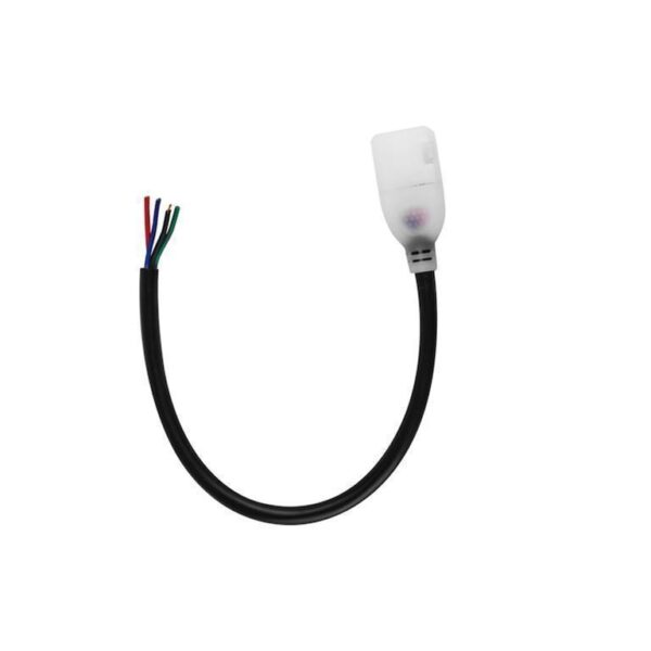 Cable con conector en un extremo y 4 cables en otro para tira de led AC5050 RGB