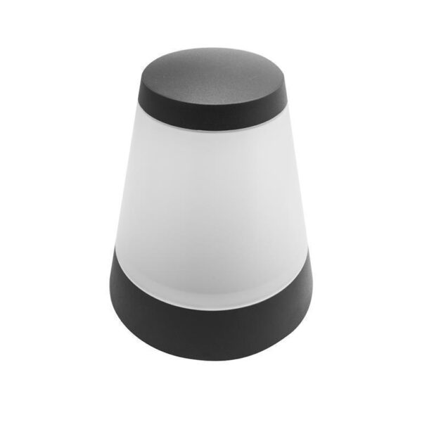 Luminario Bolardo E27 15W máx óptica 180° aluminio gris oscuro IP54