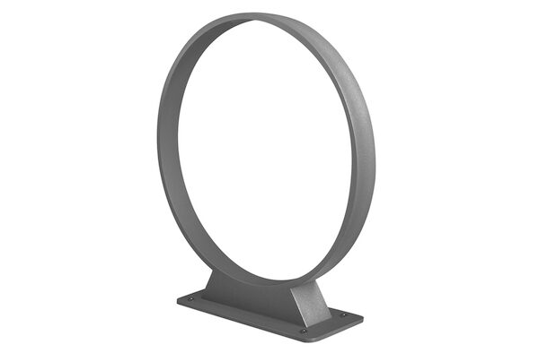 Luminario de led tipo bolardo circular de 30 cm de diámetro blanco cálido