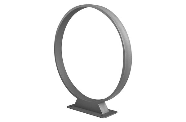 Luminario de led tipo bolardo circular de 40 cm de diámetro blanco cálido