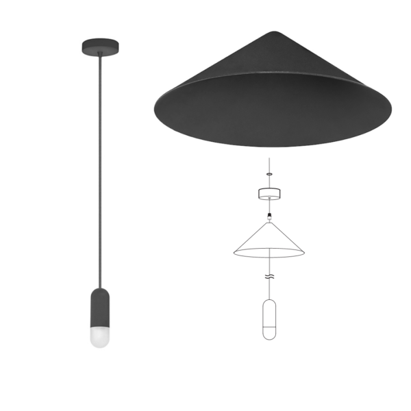 Lámpara Colgante de LED Blanco Cálido Linea Europea