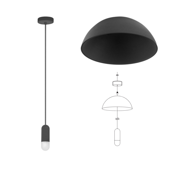 Luminario Colgante  de LED Blanco Cálido Linea Europea