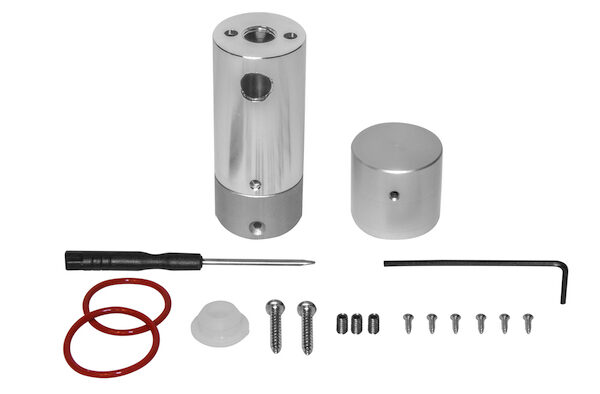 Kit para sobreponer vertical tira de led tipo NEON aluminio acabado natural