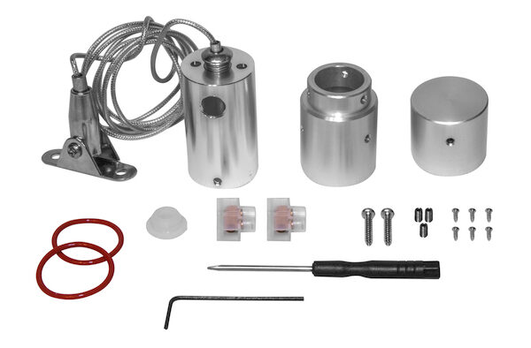 Kit de suspensión vertical para tira de led tipo NEON aluminio acabado natural