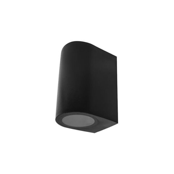 Luminario para 2 Luminario GU10 20 Watts max. cilíndrico policarbonato negro no incluye Luminario 100-240V ca protección IP54