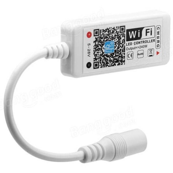 Control inalámbrico vía WIFI para tira extraplana de led RGBW 84 Watts- 96 Watts 5-28V cc protección IP20