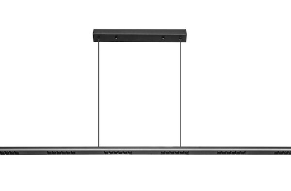 Luminario de led Colgante (incluye cánope para sobreponer en techo) aluminio acabado negro