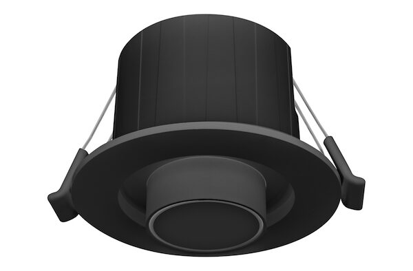 Luminario de led tipo telescópico con cambio de temperatura de color 3000 K / 4100 K / 6000 K 6 Watts óptica 38° redondo de empotrar dirigible policarbonato acabado negro 85-265V ca protección IP20