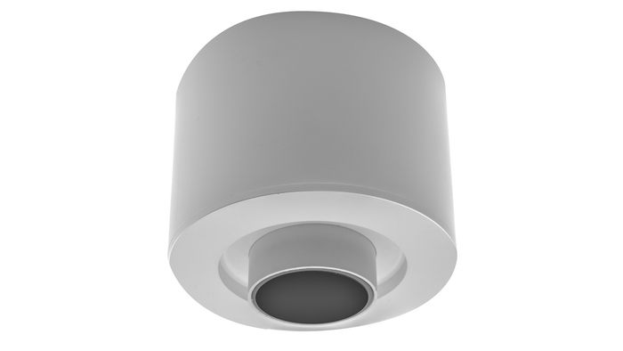 Luminario de led tipo telescópico con cambio de temperatura de color 3000 K / 4100 K / 6000 K 6 Watts óptica 38° redondo de sobreponer dirigible policarbonato acabado blanco 85-265V ca protección IP20