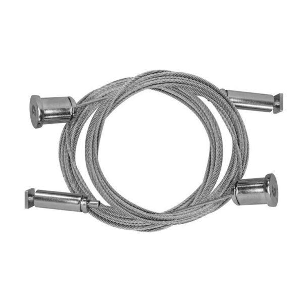Kit de 2 cables de acero y 4 soportes para perfil de aluminio ILUPA2404CO 2 m de largo
