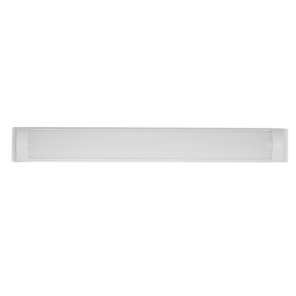 Lámpara de techo LED blanco 18 Watts óptica 120° lineal de sobreponer aluminio acrílico y plástico 100-240V ca protección IP20