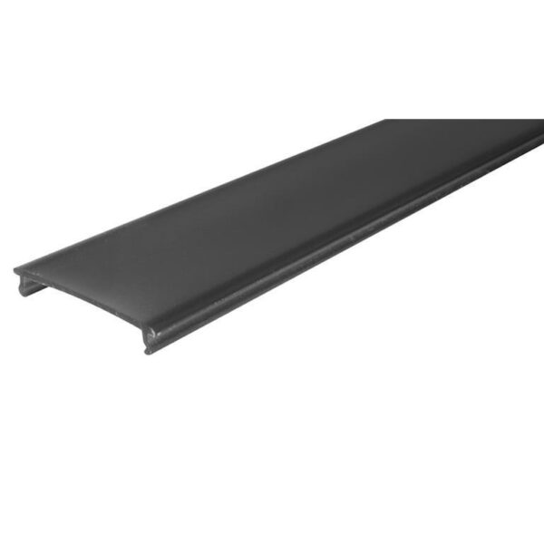 Mica difusa negra traslucida para perfil de aluminio ILUPA3551NUGR rectangular 2 m