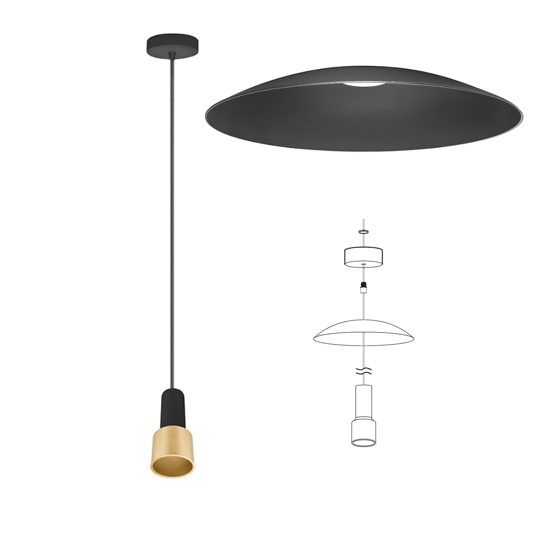 ILUEURPAN381BKIT-N LAMPARA-COLGANTE-PARA-RESTAURANTE-ILUMILEDS