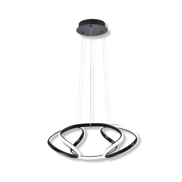 LAMPARA-TULIPAN-NEGRA-LED-COLGANTE