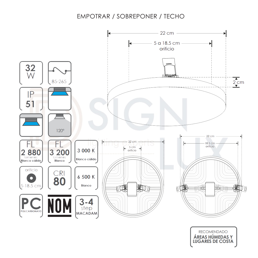 LUMINARIO-DOWNLGHT-ILUMILEDS-ILUDOWN12W24DWW-ILUDOWN12W24DNW-ILUDOWN12W24DW