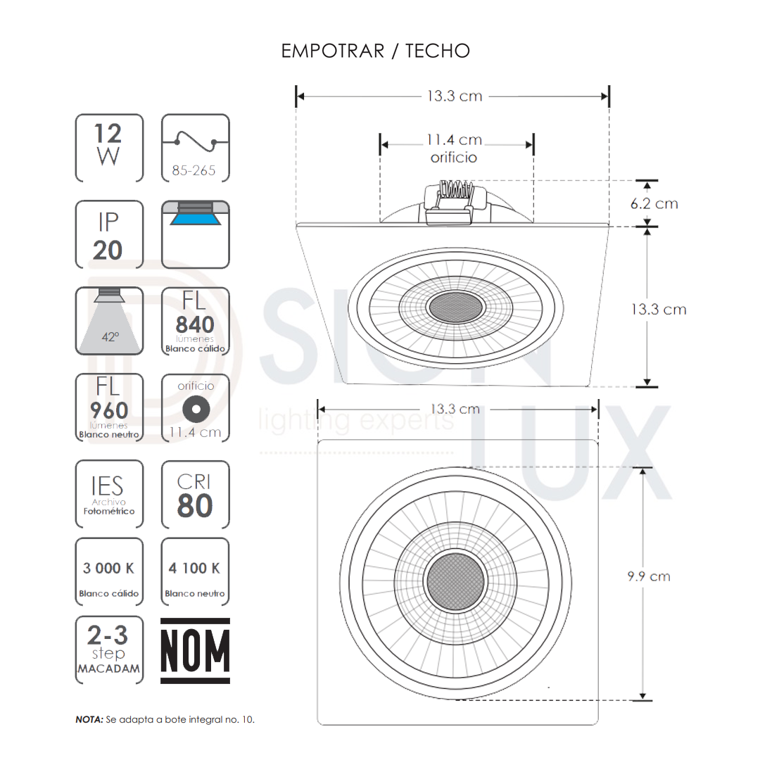 DOWNLIGHT-ILUDOWNCPC12WWW-ILUDOWNCPC12WNW