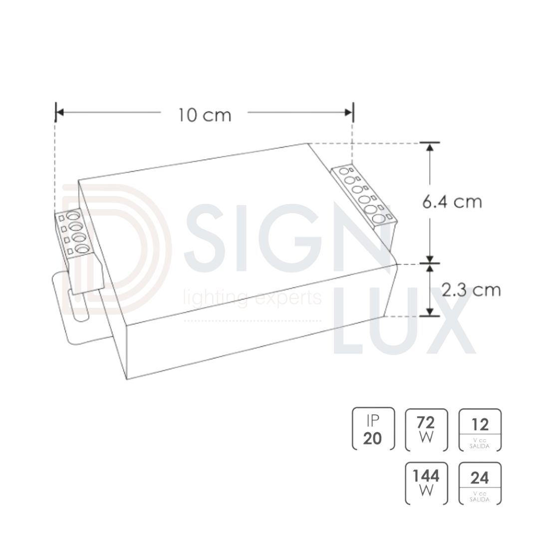 amplificador-LDAM12X-A-tira-led