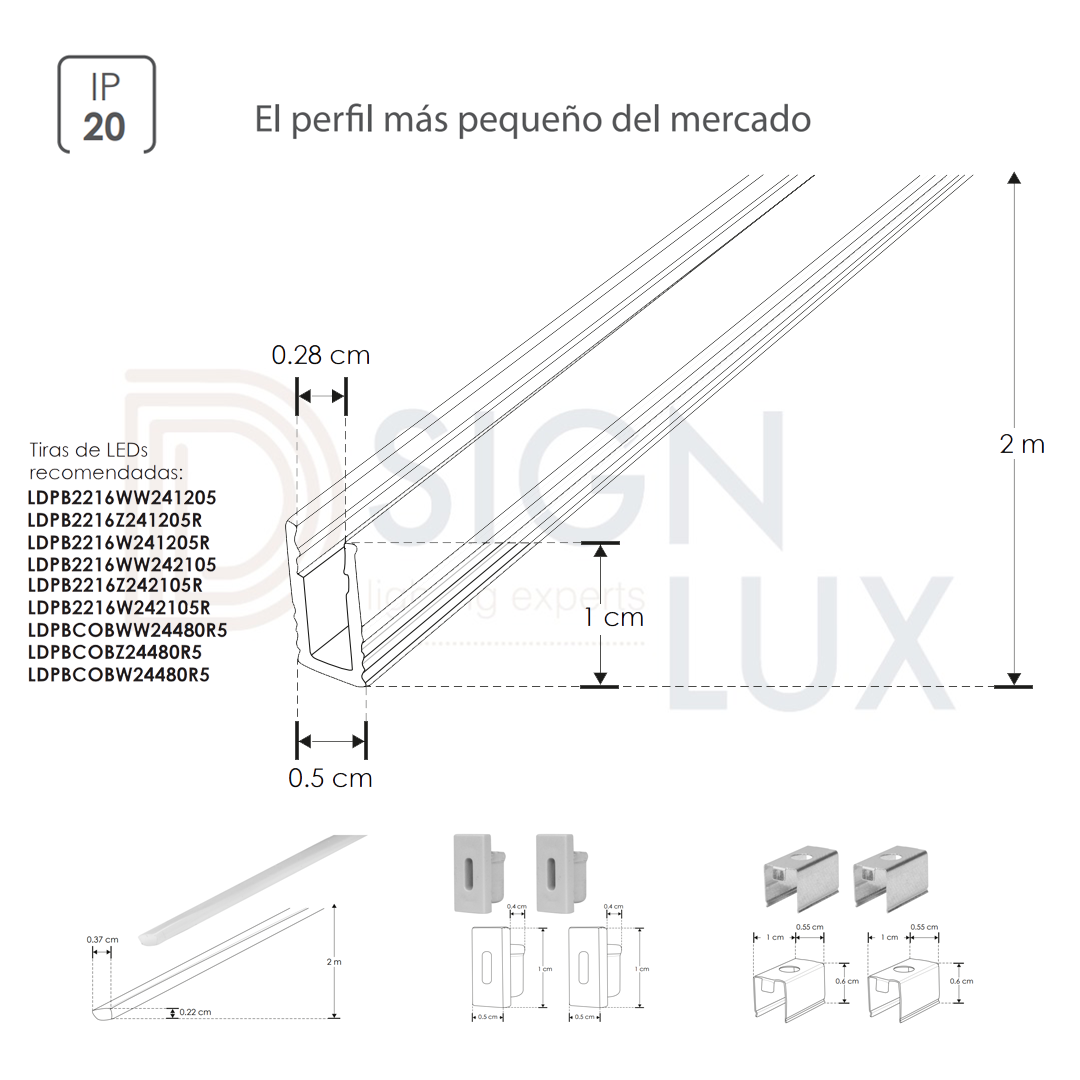 perfil-color-blanco-ILUPA1005KIT-ilumileds