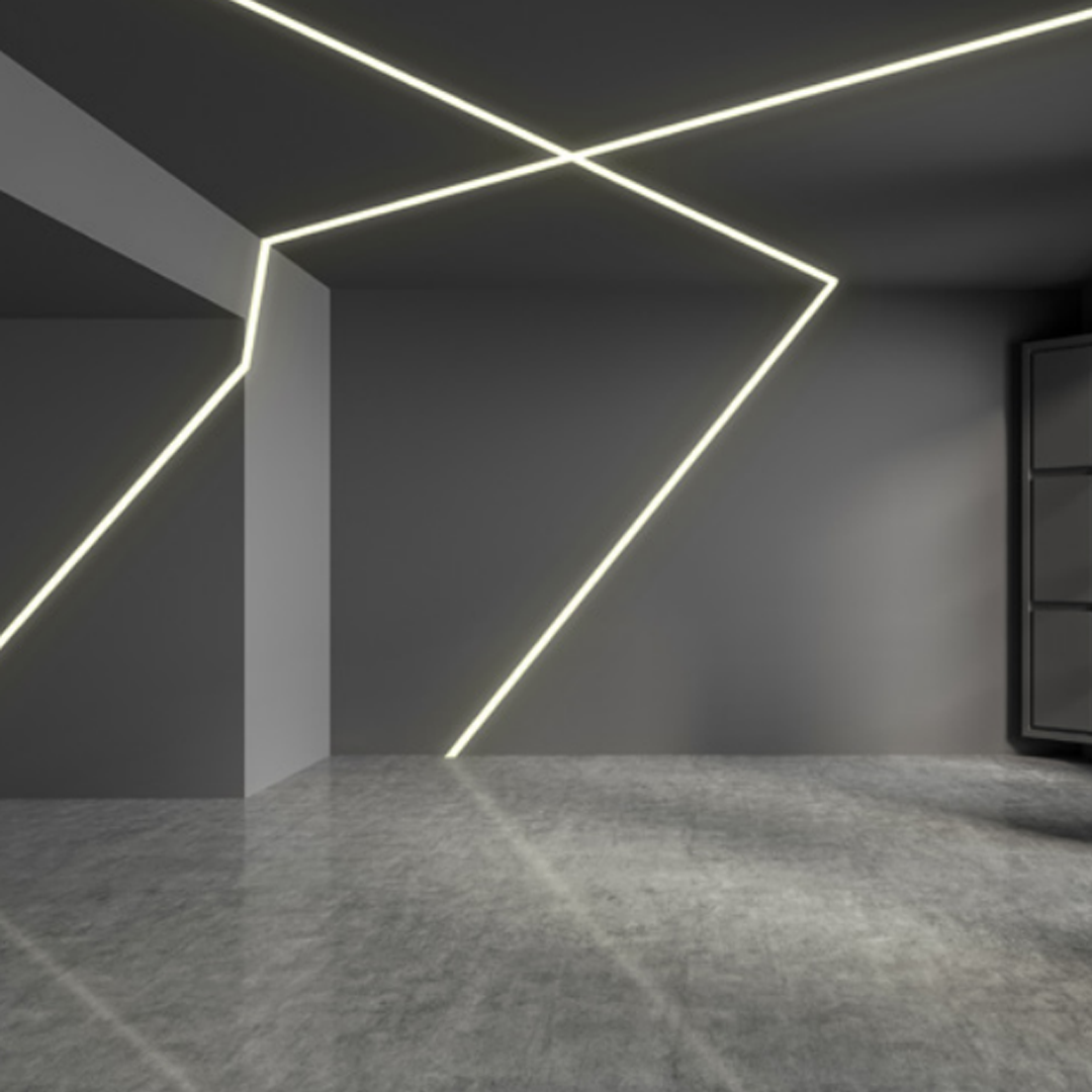 ILUPA5032KIT-ilumileds-ambiente Kit de perfil aluminio con ceja de empotrar de 2 m para recibir tira extraplana de led o tarjetas de led recomendadas - Imagen 3