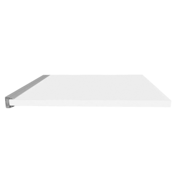 Perfil de aluminio para repisas de sobreponer de 2 m para recibir tira extraplana de LEDs