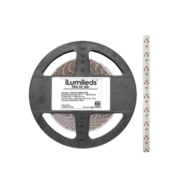 Tira-LED-atenuable-LDPB22161824300R-LDPB22162224300R-LDPB22162724300R-LDPB2216WW24300R-LDPB2216Z24300R-LDPB2216W24300R-Ilumileds