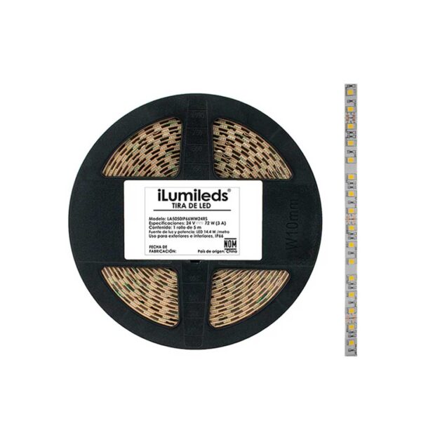 Tira-LED-de-exterior-atenuable-LA5050IP66WW24RS-LA5050IP66WW24R-Ilumileds-tiras-led-tienda-de-lamparas-designlux