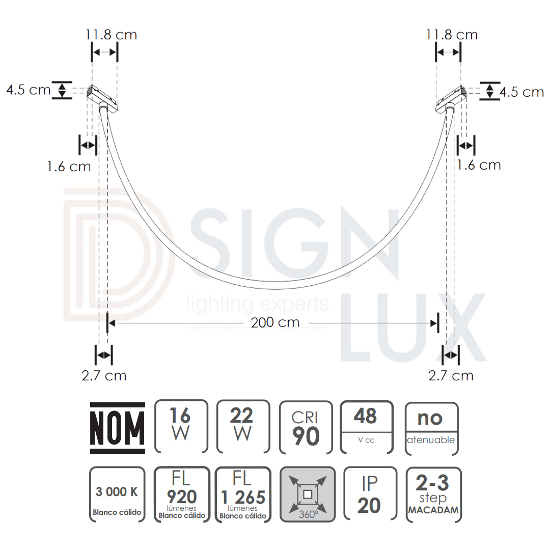 TIRA-LED-NEON-REDONDA-PARA-RIEL-MAGNÉTICO-DE-200-CM-CON-240-LEDS-POR-M-NO-ATENUABLE-ILUNEONMAG200WWB