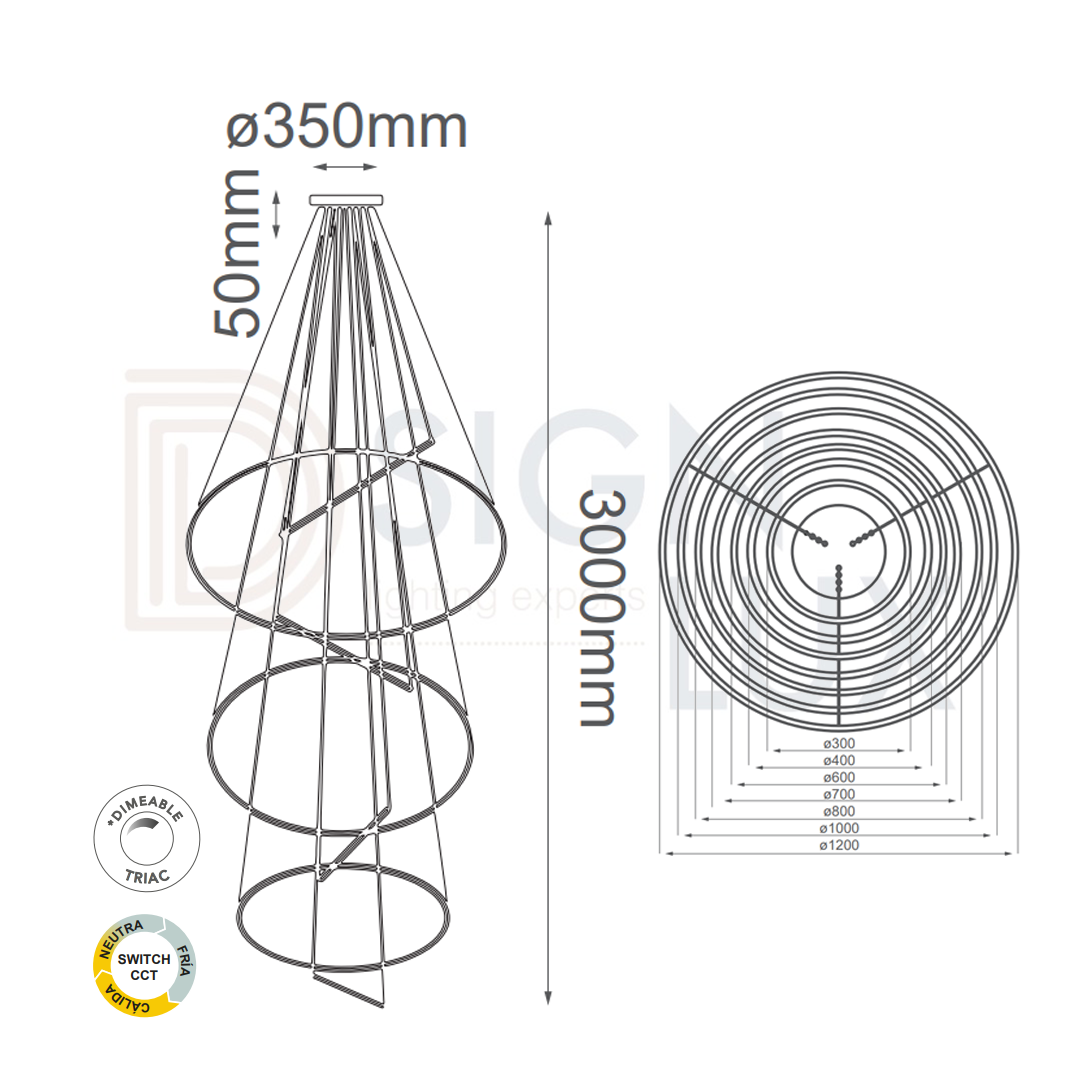 lampara-colgante-led-atenuable-plateao-KREIS-Q24487-QUOR-luminario-led-oro-medidas lampara-colgante-led-atenuable-plateao-KREIS-Q24487-QUOR-luminario-led-oro-medidas