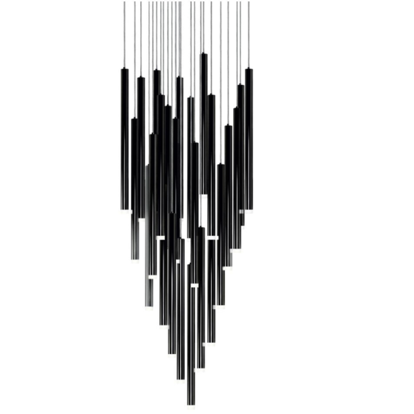 lampara-colgante-led-cascada-de-cilindros-de-25-luces-color-negro-MINHA-Q30025-BC-QUOR-luminario-suspendido-black