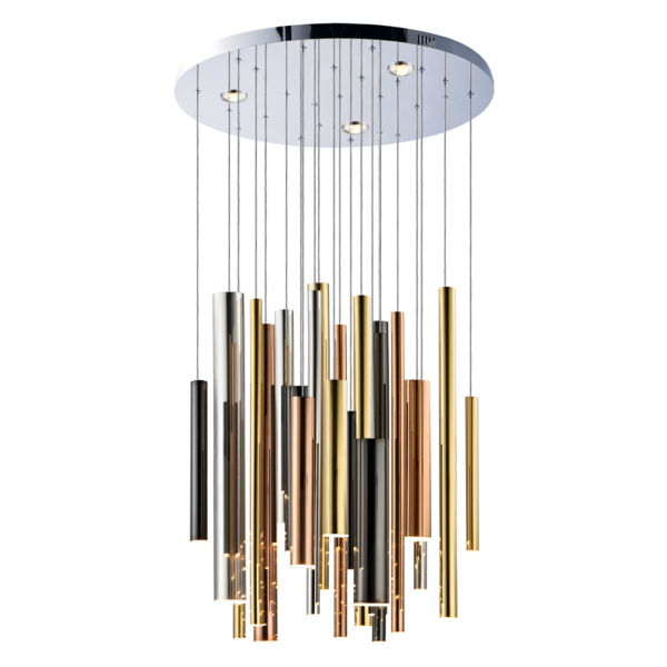 lampara-colgante-led-cascada-de-cilindros-de-26-luces-color-negro-oro-cromo-MINHA-Q30429-CRB-QUOR-luminario-suspendido-led-moderno