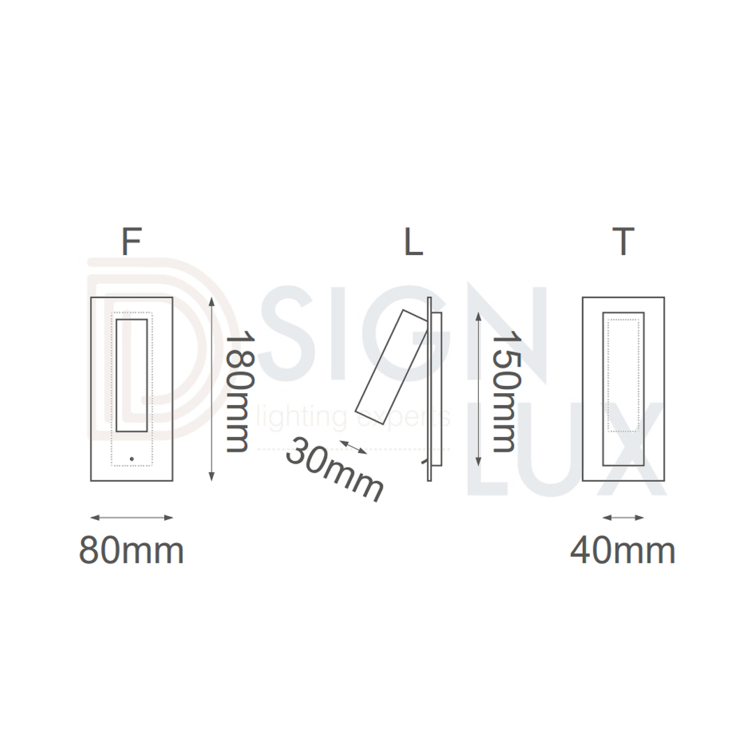 lampara-de-pared-led-para-lectura-Q28125-BK-zimmer-quor-color-negro-medidas lampara-de-pared-led-para-lectura-Q28125-BK-zimmer-quor-color-negro-medidas