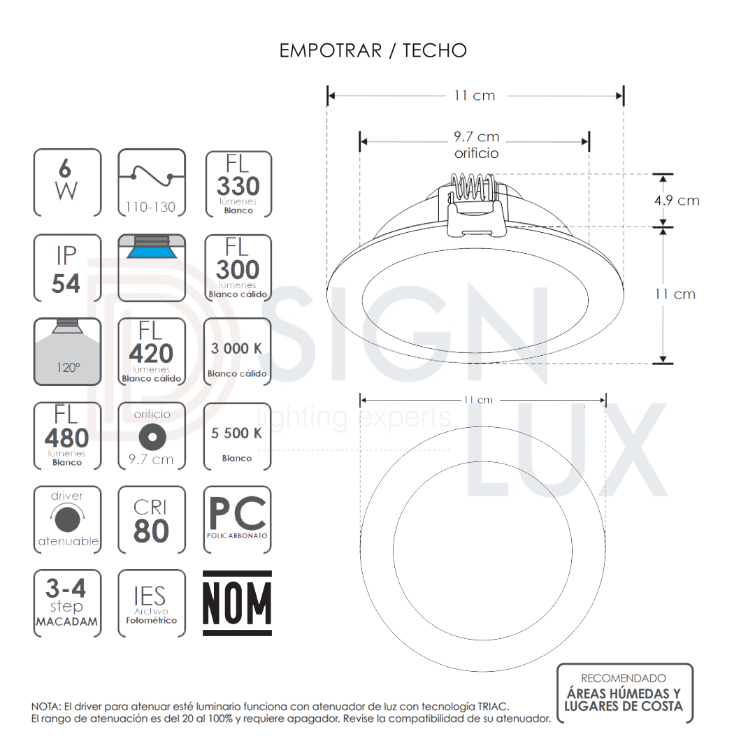 lampara-downlight-ilumileds-ILUDOWNP6WWWDE-ILUDOWNP6WWDE-ILUDOWNPB6WWWDE-ILUDOWNPB6WWDE