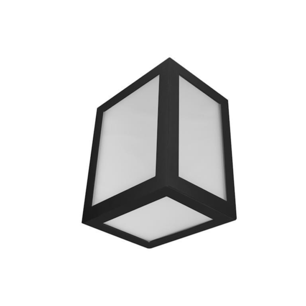 Luminario de pared, de led, blanco cálido, 12 Watts, cubo salida de luz directa, de sobreponer, policarbonato acabado negro / blanco, 85-265V ca, protección IP65 ILUWALLPC122WB - ILUWALLPC122WW - ILUMILEDS