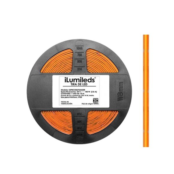 Tira-LED-COB-10m-atenuable-LDPBCOB2724528R-LDPBCOBWW24528R-LDPBCOBZ24528R-LDPBCOBW24528R-Ilumileds-tiras-led-tienda-de-lamparas-designlux