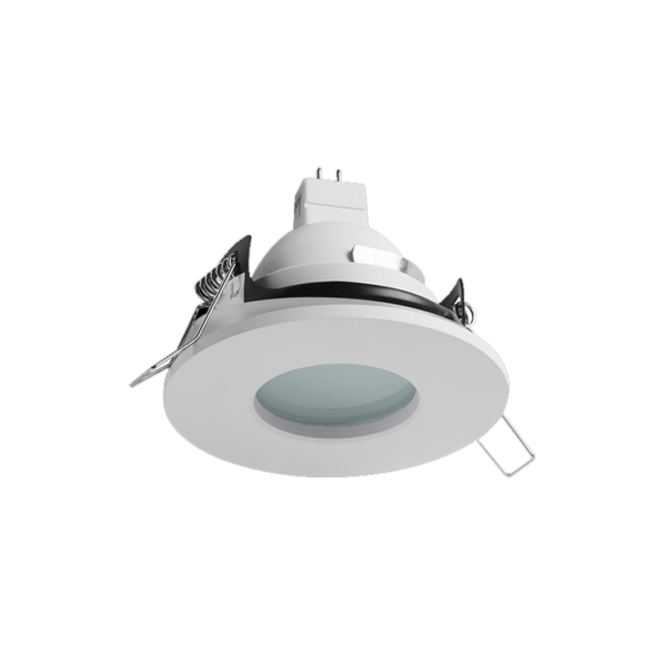 Luminario downlight redondo para áreas húmedas para empotrar en techo TH-1216.B