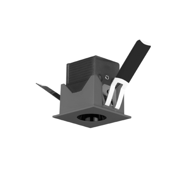Luminario downlight cuadrado de techo para empotrar con LED marca Osram 36° ilumileds