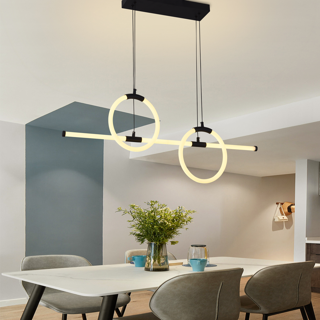LAMPARA-LED-COLGANTE-COLOR-NEGRO-GENESIS-9909-LUXICA LAMPARA-LED-COLGANTE-COLOR-NEGRO-GENESIS-9909-LUXICA