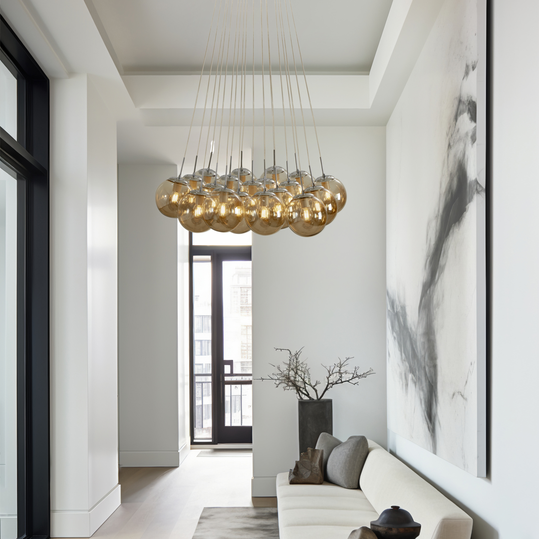 lampara-colgante-moderno-19-luces-STORM-8227-cromo-ambar-LUXICA lampara-colgante-moderno-19-luces-STORM-8227-cromo-ambar-LUXICA