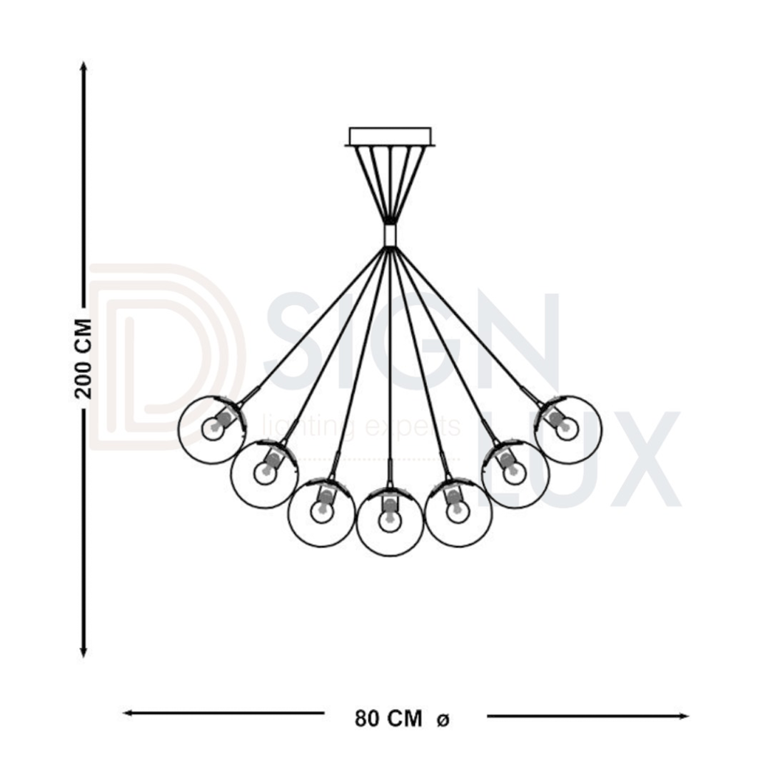 lampara-colgante-moderno-19-luces-STORM-8227-cromo-ambar-medidas lampara-colgante-moderno-19-luces-STORM-8227-cromo-ambar-medidas