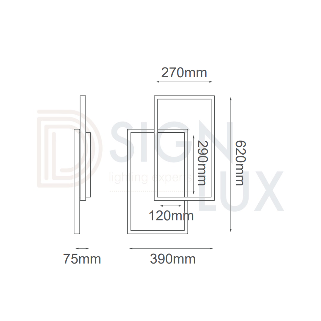 lampara-para-pared-led-Q18002-BK-SKETCH-QUOR-lampara-moderna-color-negro-led-medidas lampara-para-pared-led-Q18002-BK-SKETCH-QUOR-lampara-moderna-color-negro-led-medidas
