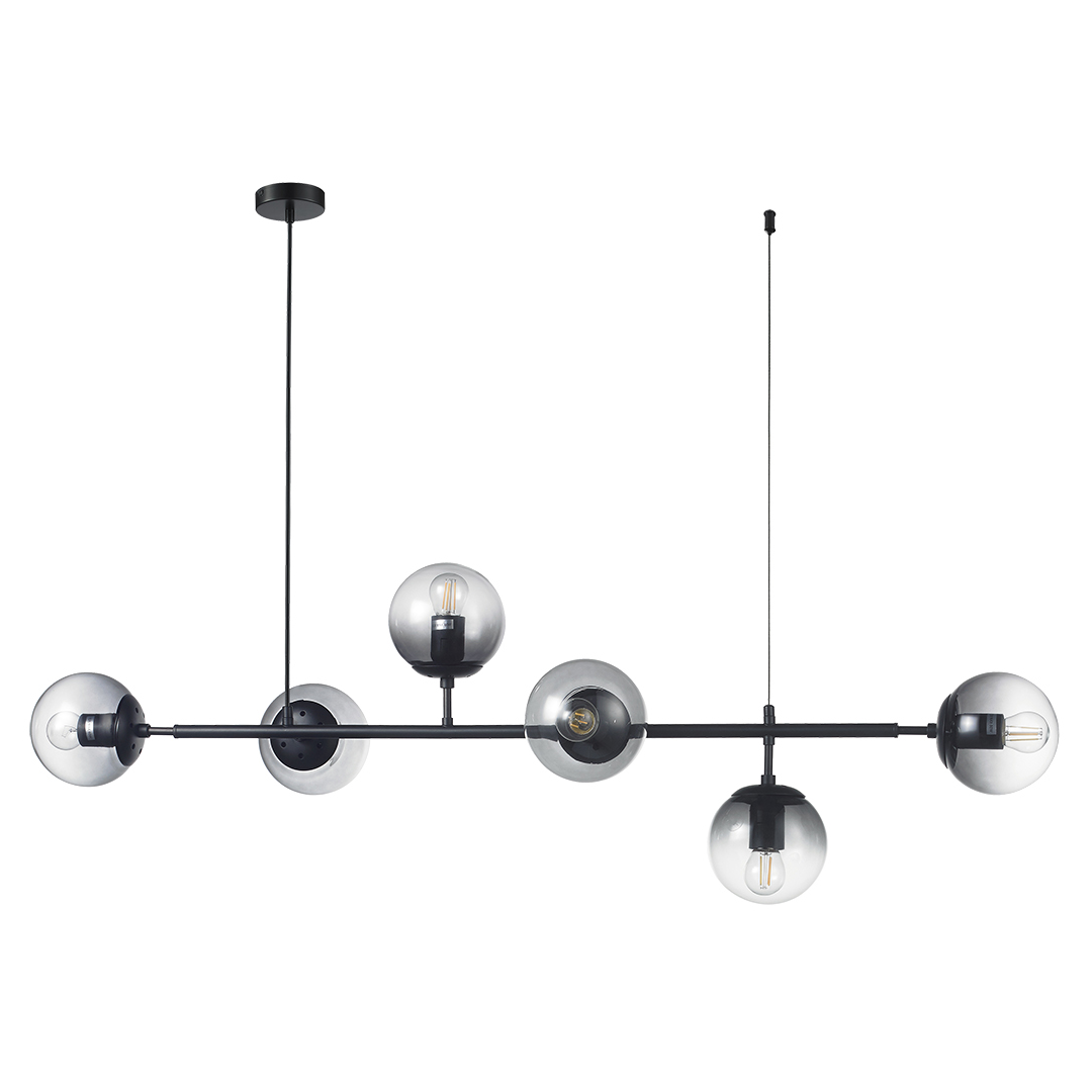 lampara-colgante-de-esferas-6-luces-de-metal-y-cristal-Q81496-BK-Tulip-Quor-tienda-de-lamparas-designlux lampara-colgante-de-esferas-6-luces-de-metal-y-cristal-Q81496-BK-Tulip-Quor-tienda-de-lamparas-designlux