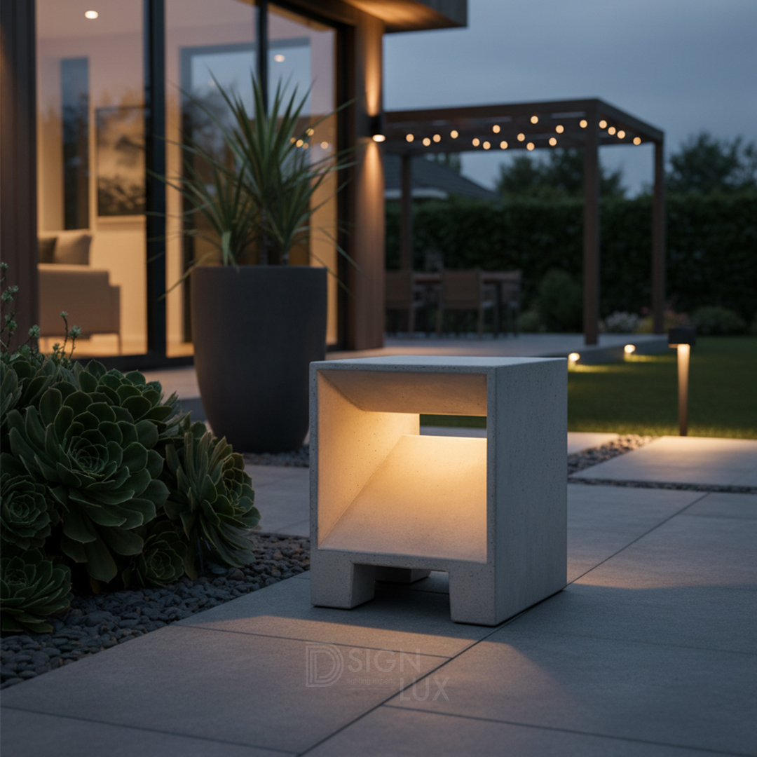 lampara-de-exterior-para-sobreponer-en-piso-tipo-bolardo-Oslo-ILUB20CM5WWWCG-ilumileds-line-stone-tienda-de-lamparas-e-iluminación-design-lux-luminario-en-ambiente-exterior-casa-hojar-jardin