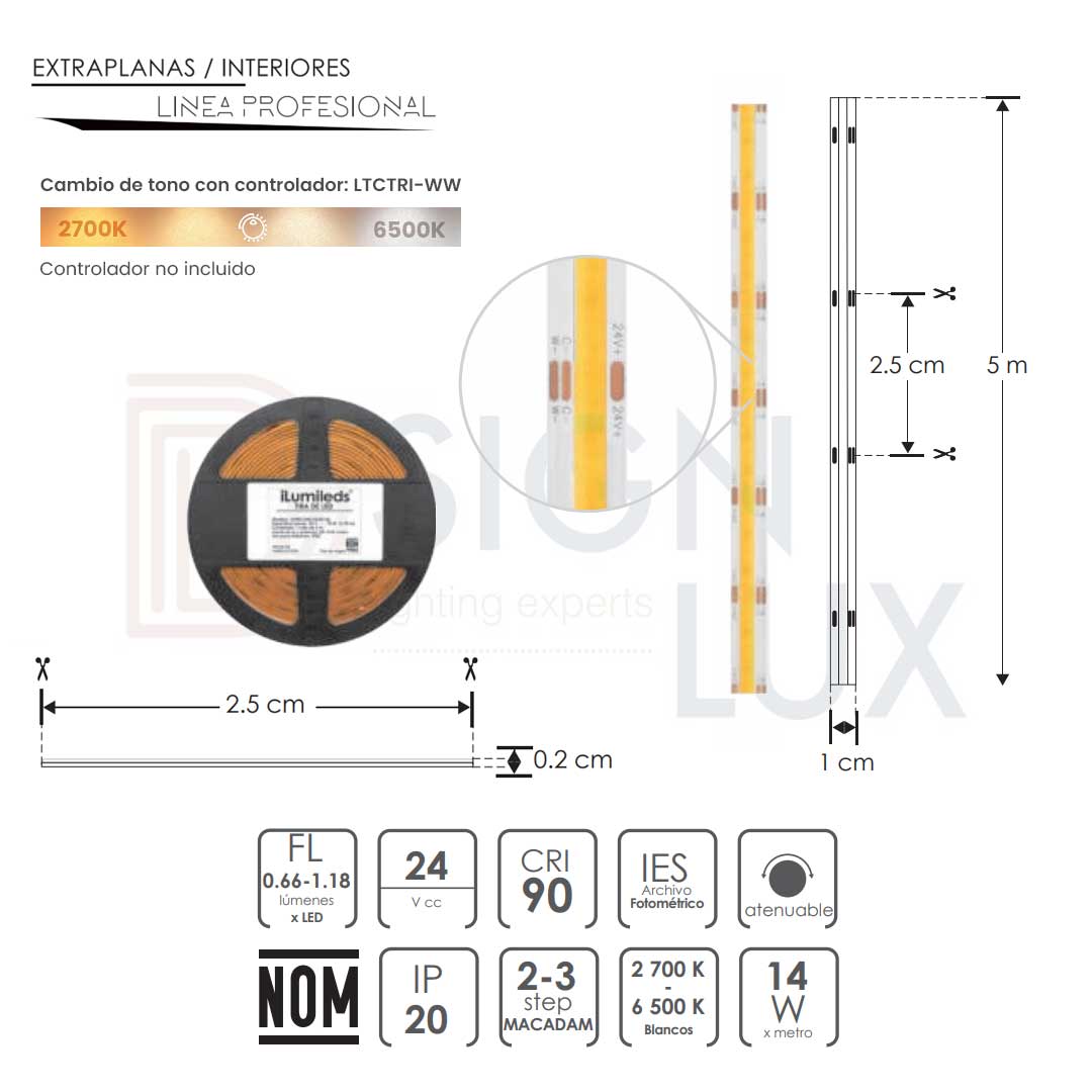 Tira-LED-COB-atenuable-con-cambio-de-color-LDPBCOB276524608-Ilumileds-tienda-de-lamparas-designlux-medidas Tira-LED-COB-atenuable-con-cambio-de-color-LDPBCOB276524608-Ilumileds-tienda-de-lamparas-designlux-medidas