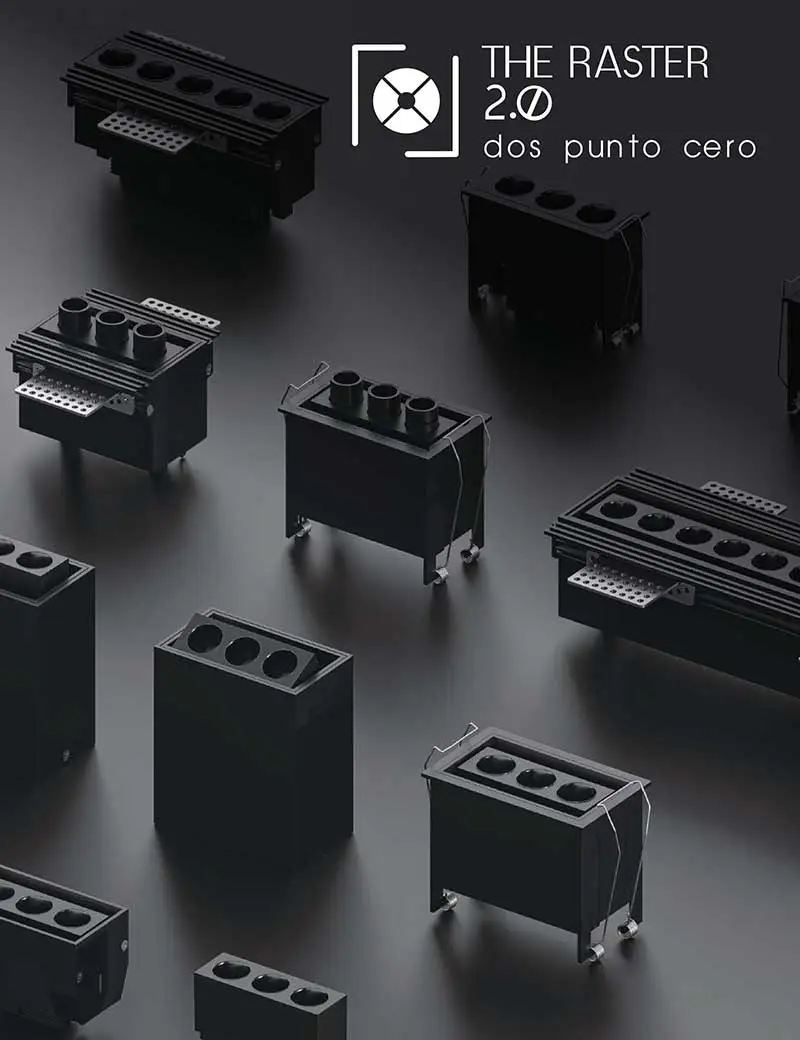 catalogo de lamparas illux the raster 2.0