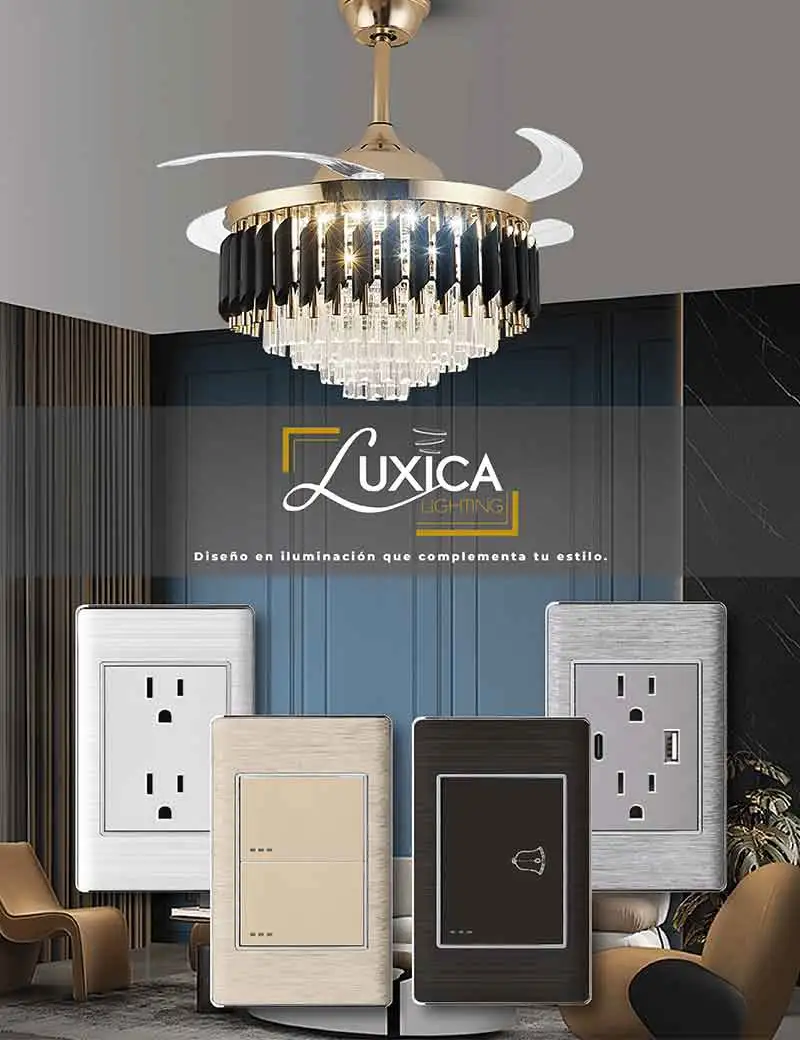 catalogo de lamparas luxica placas y ventiladores