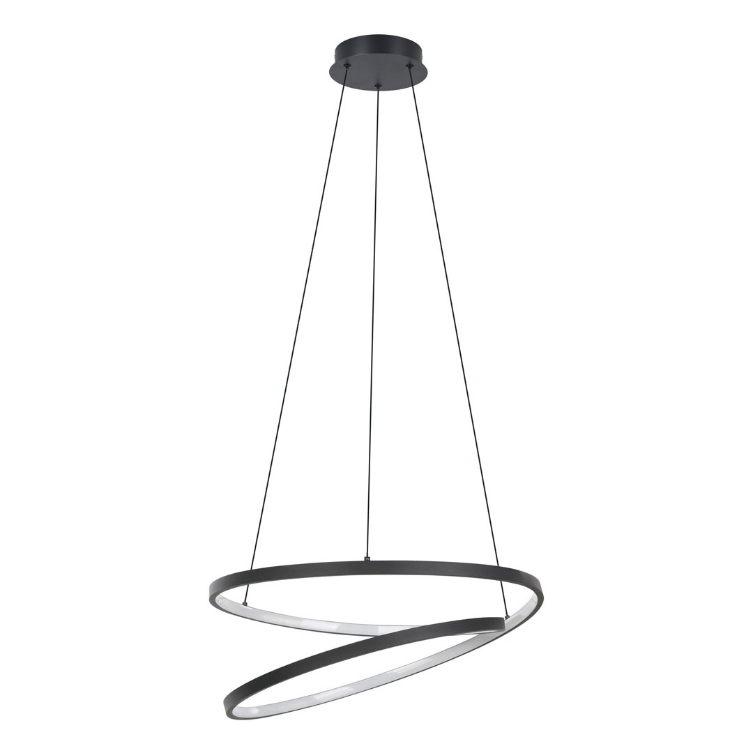 lámpara colgante led aro circular negra de 70 cm, de metal y aluminio, luz cálida 3000k y cable ajustable de 1.5 m lámpara colgante led aro circular negra de 70 cm, de metal y aluminio, luz cálida 3000k y cable ajustable de 1.5 m