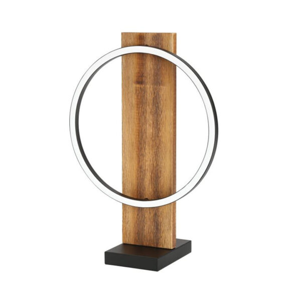 Lampara-de-mesa-LED-de-aro-de-acero-y-madera-color-negro-99457A-Boyal-tienda-de-lamparas-designlux-luminaria-led